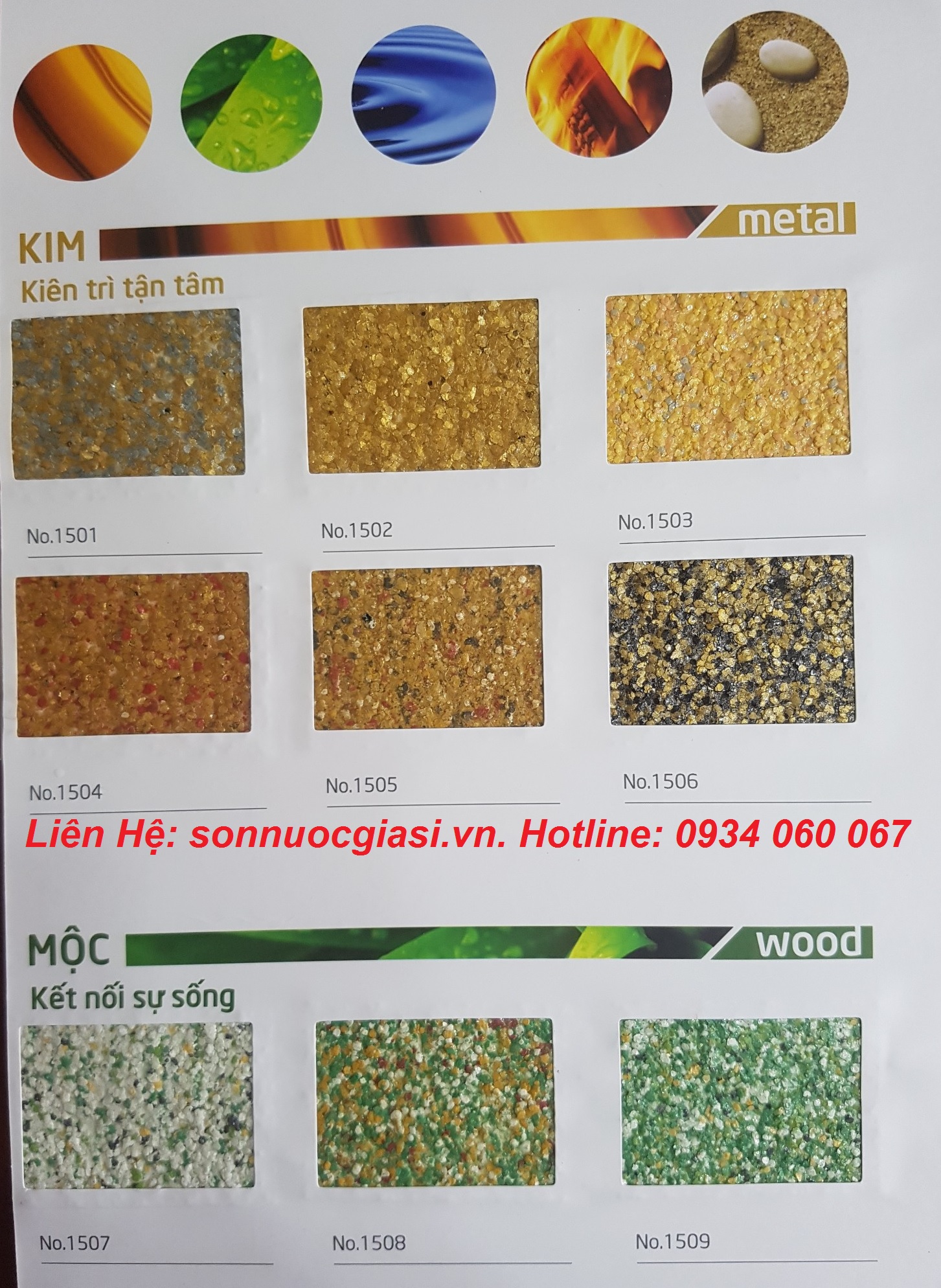bang mau son gia da kova kim moc
