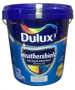Sơn ngoại thất Dulux Weathershield Colour Protect bề mặt mờ E015 thùng 15L