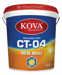 Sơn ngoại thất cao cấp KOVA CT-04 BỀN MÀU - THÙNG 16L