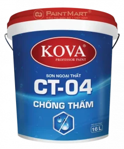 Sơn ngoại thất cao cấp KOVA CT-04 CHỐNG THẤM - THÙNG 16L