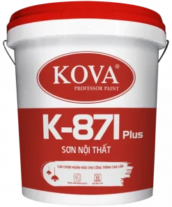 Sơn nước bóng cao cấp trong nhà Kova K-871 Plus thùng 16L