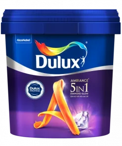 Sơn nội thất Dulux Ambiance 5 In 1 Diamond Glow siêu bóng 66AB lon 5L