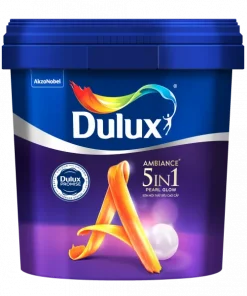 Sơn nội thất Dulux Ambiance 5 in 1 Pearl Glow bóng mờ 66A lon 5L
