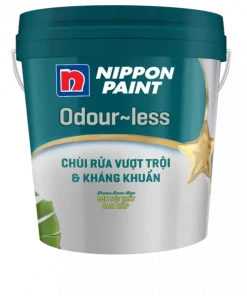 Sơn nội thất Nippon Odour-less Chùi Rửa Vượt Trội và Kháng Khuẩn 15L