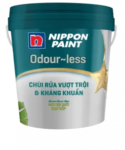 Sơn nội thất Nippon Odour-less Chùi Rửa Vượt Trội và Kháng Khuẩn 5L